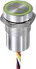 APEM CPB1110000NGSC CPB1110000NGSC Pulsante a sensore 12 V 0.2 A Momentaneo Verde, Rosso IP68, IP69K 1 pz.