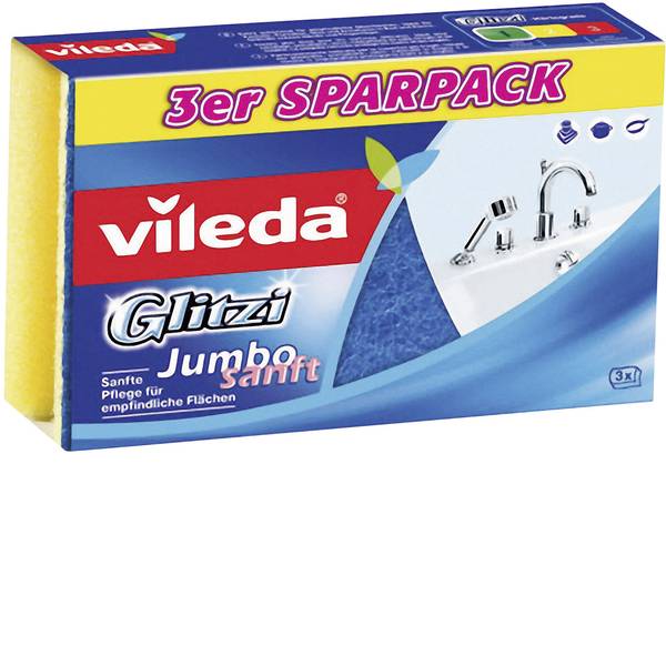 Pulizia della cucina e accessori - Pagliette Vileda Glitzi Jumbo Sanft confezione da 3 - Pulizia della cucina e accessori - Pagliette Vileda Glitzi Jumbo Sanft confezione da 3 -