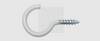 SWG 4009155179599 Ganci per stendibiancheria 65 mm in acciaio vernicati di bianco 65 mm 50 pz.