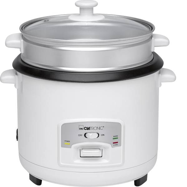 Cuoci riso - Cuoci riso Clatronic RK 3566 Bianco con funzione vapore - Cuoci riso - Cuoci riso Clatronic RK 3566 Bianco con funzione vapore -
