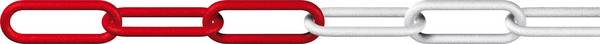 dörner + helmer 128953 Catena chiusa Rosso, Bianco Plastica  25 m
