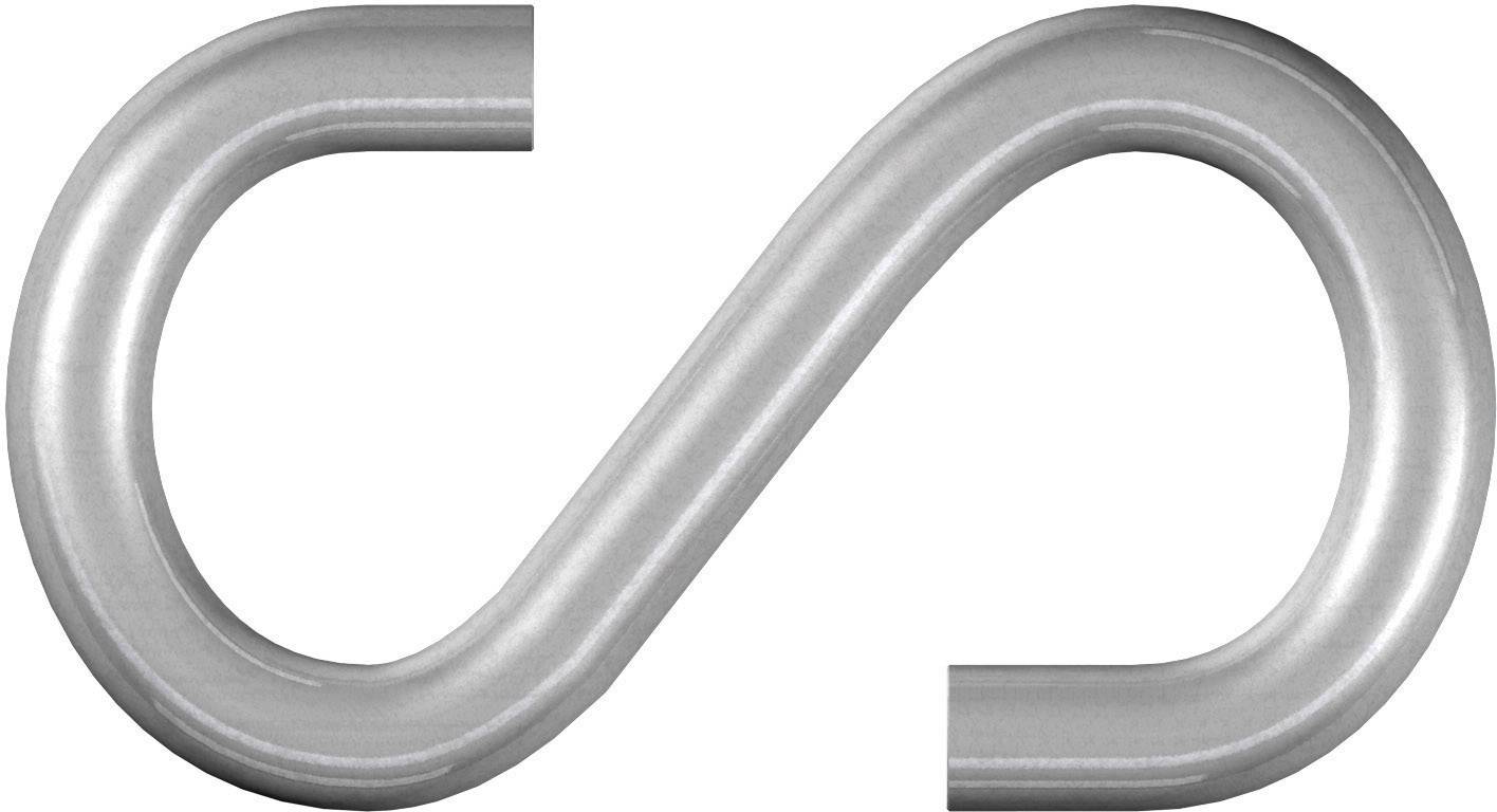 Un tubo d'argento che ha la forma del simbolo dell'infinito.