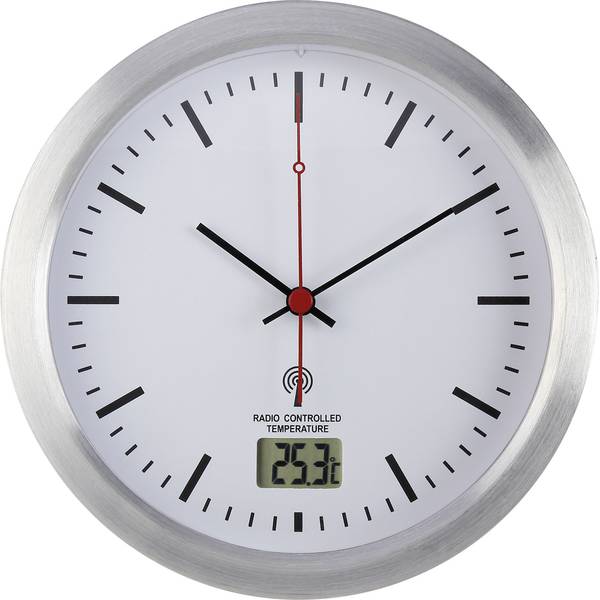 Orologi da parete - Renkforce E1003R Radiocontrollato Orologio da parete 17 cm x 6 cm Argento Adatto per bagno e ambienti umidi - Orologi da parete - Renkforce E1003R Radiocontrollato Orologio da parete 17 cm x 6 cm Argento Adatto per bagno e ambienti umidi -