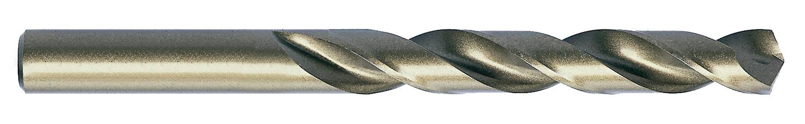Punte metalliche in acciaio con motivo a spirale per forare materiali solidi.