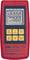Misuratore di pressione digitale GMH 3151 con display che indica '10.000', custodia rossa, funzioni: On/Off, Max, Azzeramento.