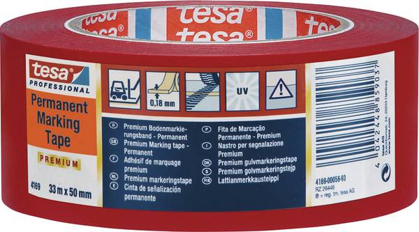 tesa 4169-56-93 4169-56-93 Nastro adesivo per segnalazioni  Bianco (L x L) 33 m x 50 mm 1 pz.
