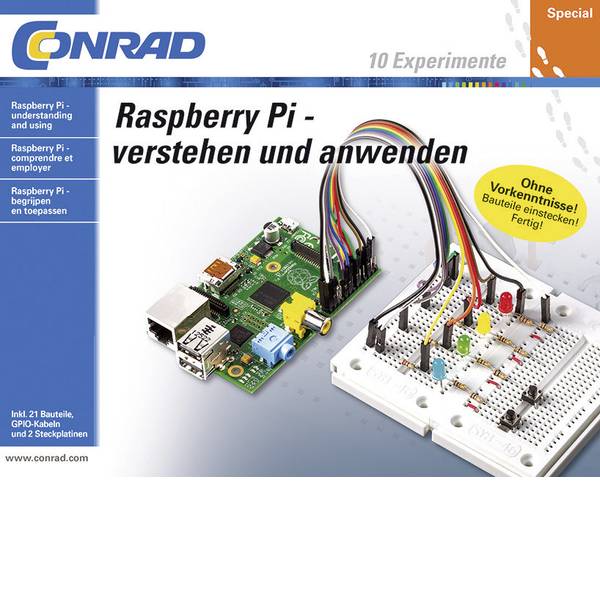 Kit esperimenti e pacchetti di apprendimento - Conrad Components 1225953 Raspberry Pi Pacchetto di apprendimento - Kit esperimenti e pacchetti di apprendimento - Conrad Components 1225953 Raspberry Pi Pacchetto di apprendimento -