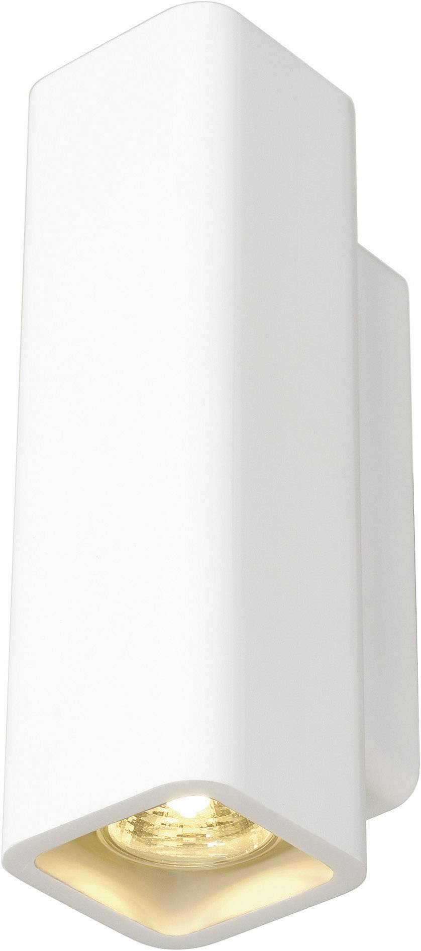 SLV WL-1 148015 Lampada da parete GU10 70 W Lampadina Alogena, LED (monocolore) Bianco-1