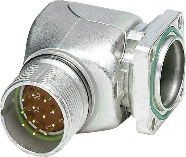 Connettore M23, angolato. ruotabile. 1607852 RF-17P1N8AAC00 Argento Phoenix Contact Contenuto: 1 pz.