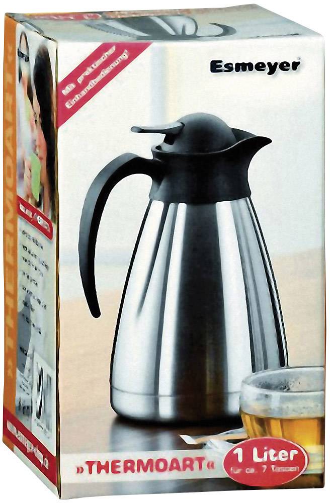 Esmeyer Isolierkanne "Thermoart", 1,5 Liter, Edelstahl innen und außen komplett aus mattiertem Edelstahl (290-071)-2