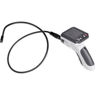 Endoscopio con tubo flessibile e display. Viene utilizzato per ispezionare aree difficilmente accessibili.