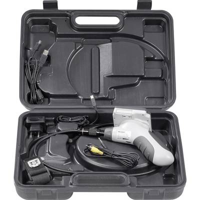Un contenitore di plastica aperto mostra un avvitatore elettrico portatile con accessori, compresi il cavo di ricarica e altri componenti degli attrezzi.