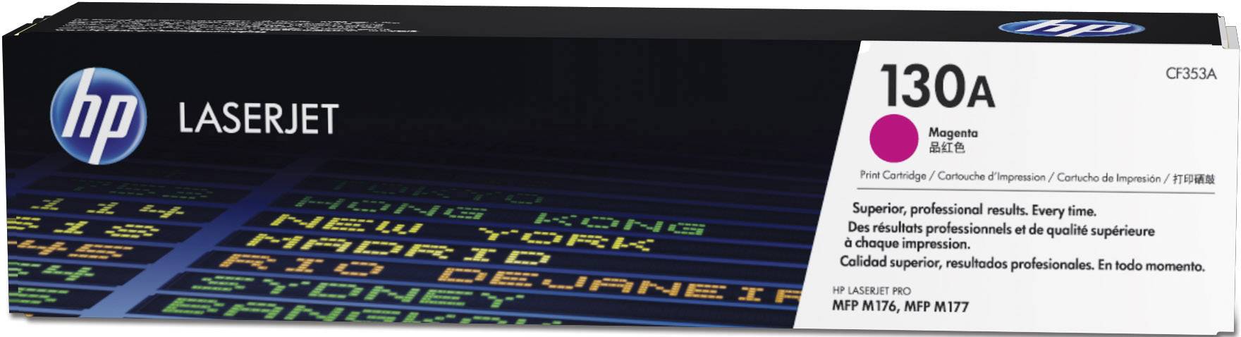 'Cartuccia toner HP 130A Magenta per stampanti LASERJET. Compatibile con modelli HP MFP M176, MFP M177. Per risultati di stampa professionali.'