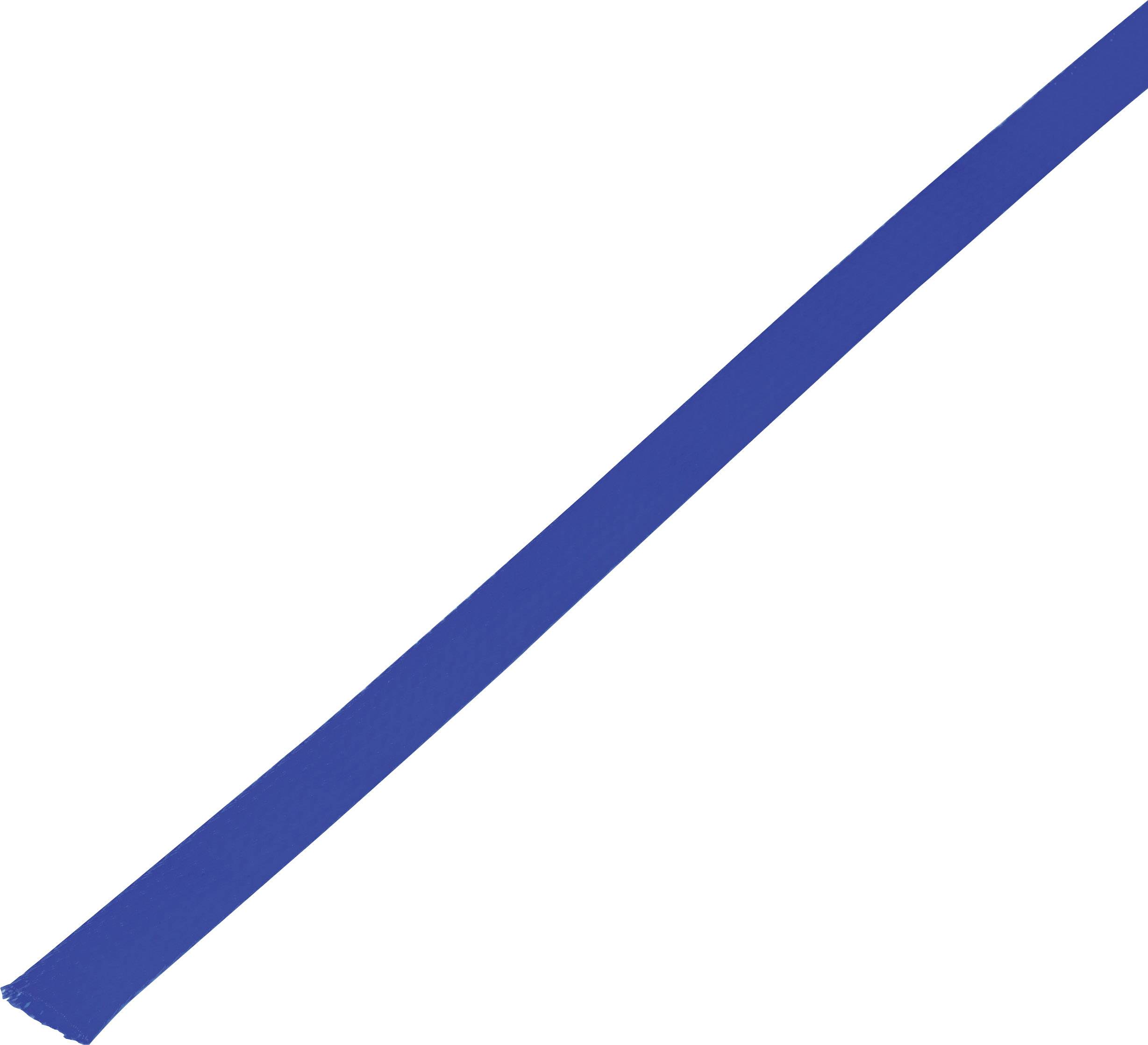 Una striscia blu diagonale su sfondo bianco.