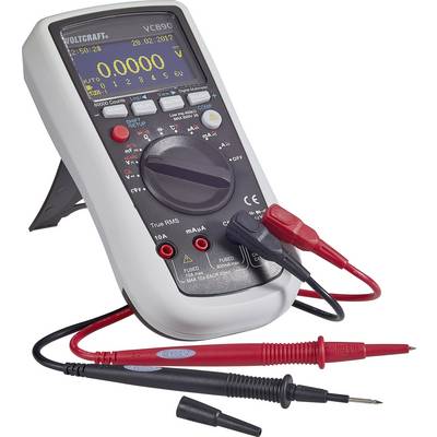 VOLTCRAFT VC890 OLED Multimetro portatile digitale Display OLED, Data logger CAT III 1000 V, CAT IV 600 V Display (Count-11