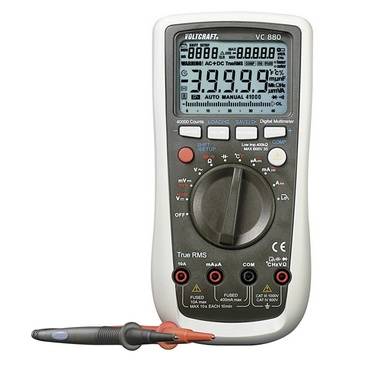 VOLTCRAFT VC880 Multimetro portatile digitale Data logger CAT III 1000 V, CAT IV 600 V Display (Counts): 40000-0
