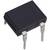 Un chip IC a quattro pin con involucro nero e connettori argentati.