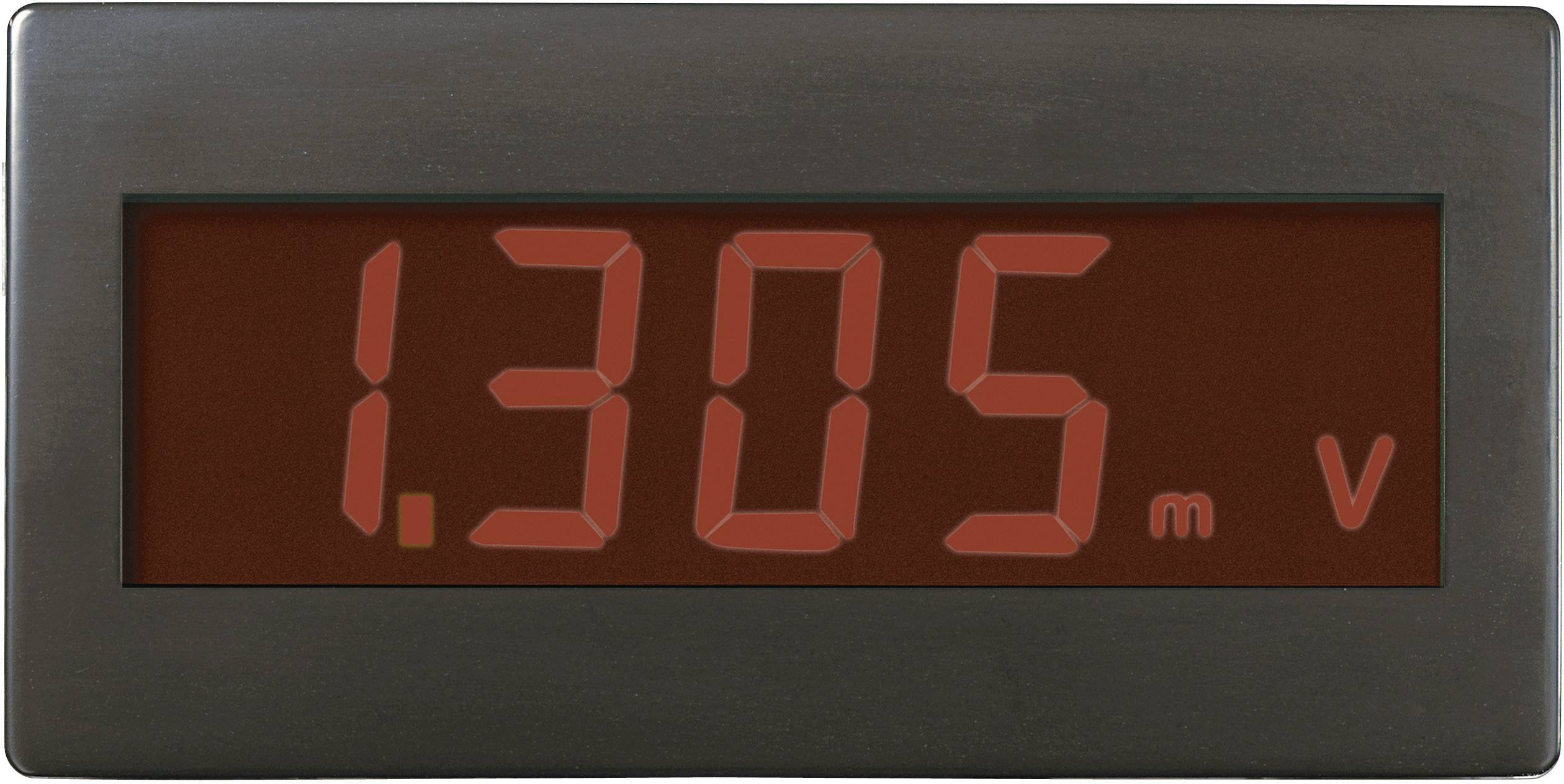 Display digitale di un misuratore di tensione che mostra '1,305 mV'.