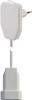 Gebro 104579 Alimentazione Prolunga Bianco 0.80 m H03VVH2-F 2X 0,75 mm² con interruttore intermedio
