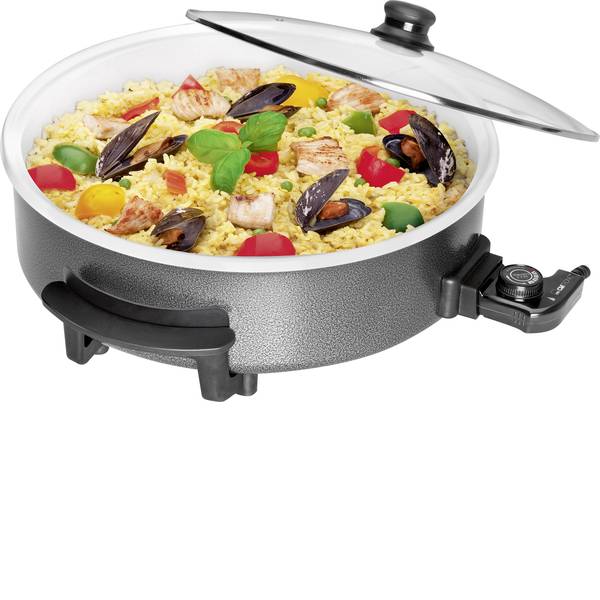 Piastre di cottura - Clatronic PP 3570 C 263656 Padella capiente da festa con coperchio in vetro - Piastre di cottura - Clatronic PP 3570 C 263656 Padella capiente da festa con coperchio in vetro -