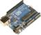Arduino Uno scheda con microcontrollore, pin e connettori per progetti elettronici.