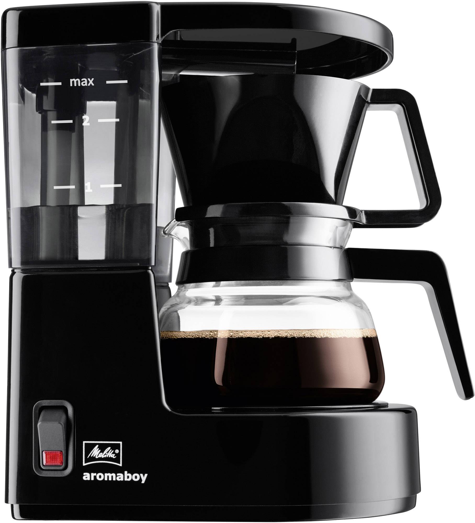 Melitta Aromaboy Macchina per il caffè Nero Capacità tazze=2 Caraffa in vetro-0