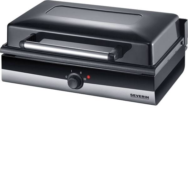 Grill - Severin PG 2368 Smart Line Elettrico Griglia da tavolo Con regolazione manuale della temperatura Nero, Acciaio inox - Grill - Severin PG 2368 Smart Line Elettrico Griglia da tavolo Con regolazione manuale della temperatura Nero, Acciaio inox -