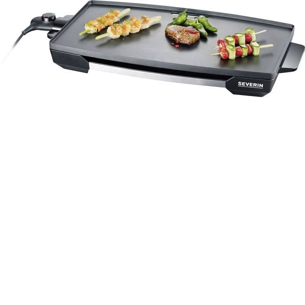 Grill - Severin KG 2397 Tavolo Grill elettrico Con regolazione manuale della temperatura Acciaio inox (spazzolato), Nero - Grill - Severin KG 2397 Tavolo Grill elettrico Con regolazione manuale della temperatura Acciaio inox (spazzolato), Nero -
