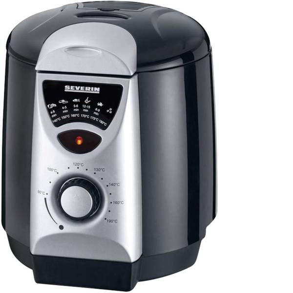 Friggitrici - Severin FR 2408 Friggitrice e macchina per la fonduta 840 W Nero - Argento - Friggitrici - Severin FR 2408 Friggitrice e macchina per la fonduta 840 W Nero - Argento -