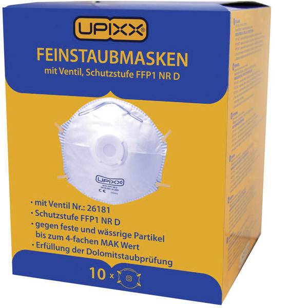 Maschere per polveri fini - L+D Upixx 26181 Mascherina antipolvere con valvola FFP1 D 10 pz. - Maschere per polveri fini - L+D Upixx 26181 Mascherina antipolvere con valvola FFP1 D 10 pz. -