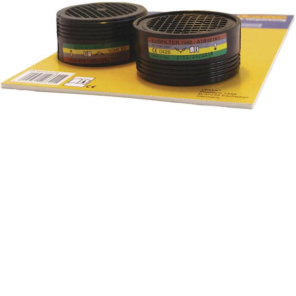 Filtri per protezione delle vie respiratorie - L+D Upixx Eurfilter 26238 Filtro-livello protezione: ABEK1 2 pz. - Filtri per protezione delle vie respiratorie - L+D Upixx Eurfilter 26238 Filtro-livello protezione: ABEK1 2 pz. -