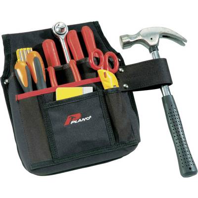 Una borsa degli attrezzi con cacciaviti, pinze, un martello e altri utensili, adatta per lavori fai-da-te.