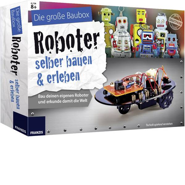 Kit esperimenti e pacchetti di apprendimento - Franzis Verlag 65267 Robot-zelfbouwpakket Pacchetto di apprendimento da 8 anni - Kit esperimenti e pacchetti di apprendimento - Franzis Verlag 65267 Robot-zelfbouwpakket Pacchetto di apprendimento da 8 anni -