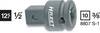 Hazet 8807S-1 8807S-1 Adattatore per bussole 10 mm 1/2 pollici Impronta (cacciavite) 3/8" (10 mm) 35.5 mm 1 pz.