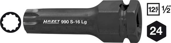Hazet 990S-14LG Inserto a bussola Impact  1/2" (12.5 mm)  990S-14LG