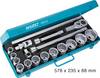 Hazet Kit di chiavi a bussola metrico 3/4" (20 mm) 18 parti 1002Z
