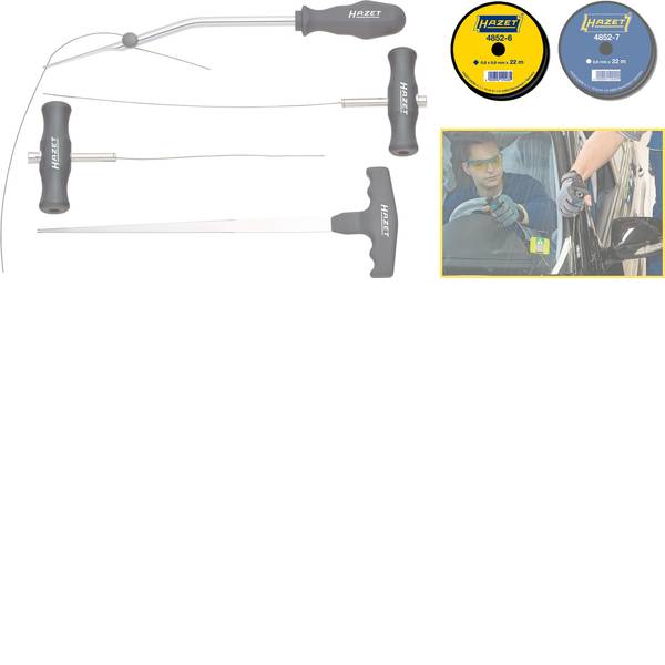 Strumenti speciali per auto - Filo da taglio, quadro 4852-6 Hazet 4852-6 - Strumenti speciali per auto - Filo da taglio, quadro 4852-6 Hazet 4852-6 -