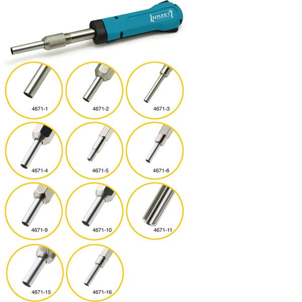 Strumenti speciali per auto - Utensili per la rimozione di connettori 4671-11 Hazet 4671-11 - Strumenti speciali per auto - Utensili per la rimozione di connettori 4671-11 Hazet 4671-11 -