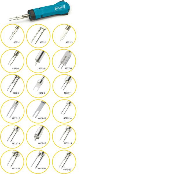 Strumenti speciali per auto - Utensili per la rimozione di connettori 4672-12 Hazet 4672-12 - Strumenti speciali per auto - Utensili per la rimozione di connettori 4672-12 Hazet 4672-12 -