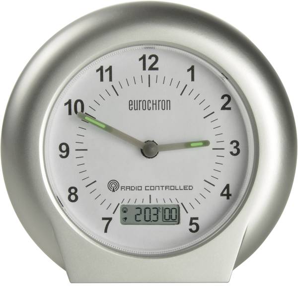 Sveglie - Eurochron EFW 3000 Radiocontrollato Sveglia Argento Tempi di allarme 1 - Sveglie - Eurochron EFW 3000 Radiocontrollato Sveglia Argento Tempi di allarme 1 -