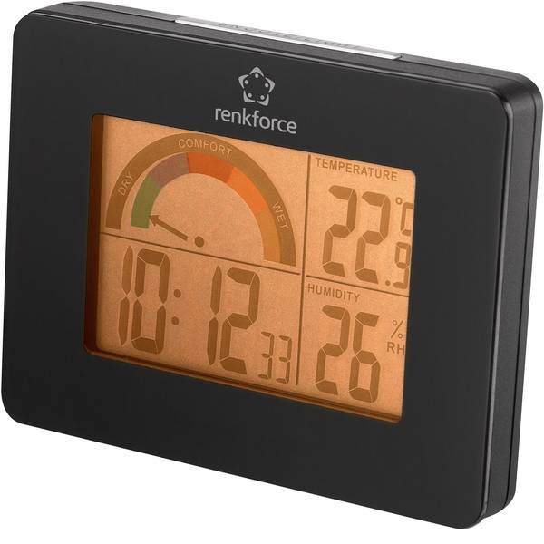 Sveglie - AOK-2805A Radiocontrollato Sveglia Nero Tempi di allarme 1 - Sveglie - AOK-2805A Radiocontrollato Sveglia Nero Tempi di allarme 1 -