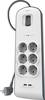 Belkin BSV604vf2M Multipresa con protezione da sovratensioni 6 scomparti Bianco, Grigio Schuko 1 pz.