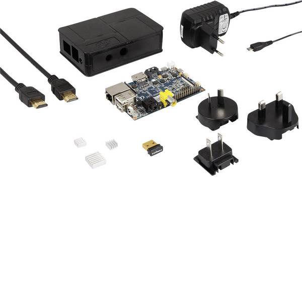 Schede di sviluppo e Single Board Computer - Banana Pi BPI-M1 Advanced Set 1 GB 2 x 1.0 GHz incl. chiavetta WLAN, incl. custodia, incl. cavo di alimentazione, incl. - Schede di sviluppo e Single Board Computer - Banana Pi BPI-M1 Advanced Set 1 GB 2 x 1.0 GHz incl. chiavetta WLAN, incl. custodia, incl. cavo di alimentazione, incl. -