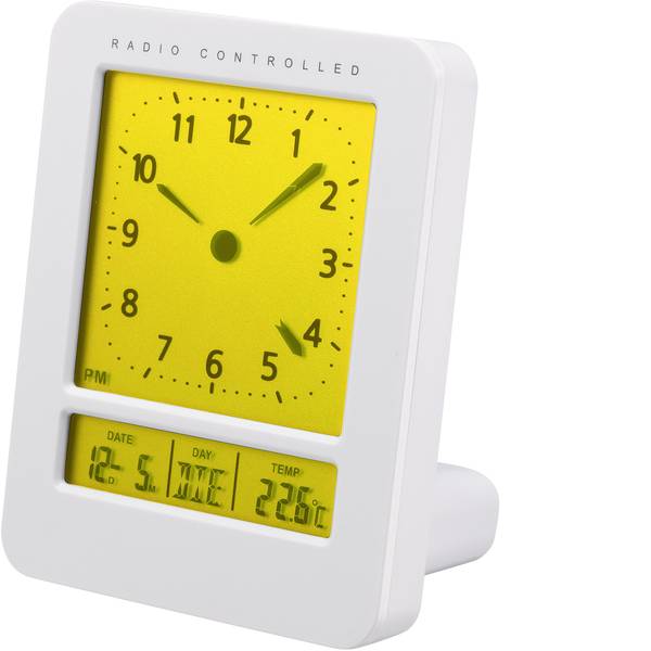 Sveglie - Renkforce KW-9270 Radiocontrollato Sveglia Bianco Tempi di allarme 2 - Sveglie - Renkforce KW-9270 Radiocontrollato Sveglia Bianco Tempi di allarme 2 -