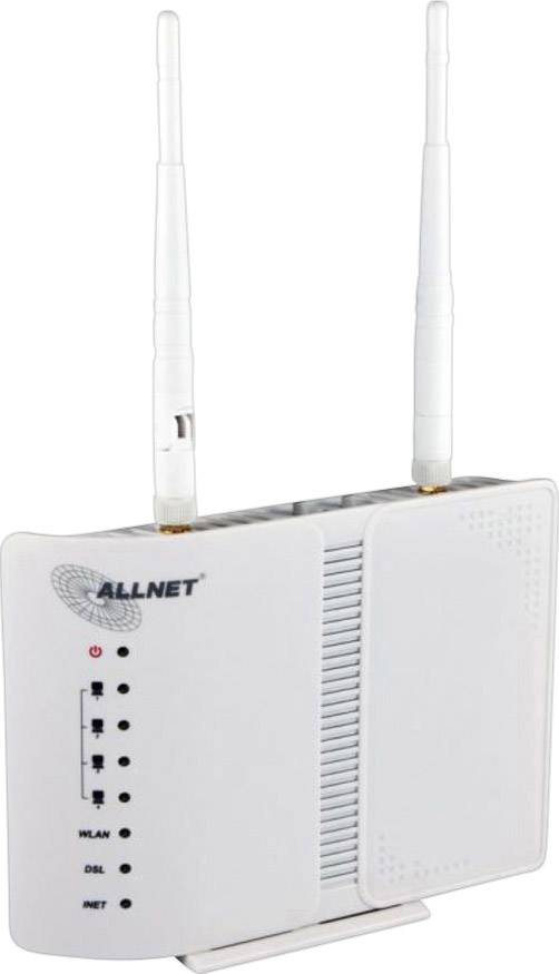 ALLNET ALL-WR02400N - Wireless Router - DSL-Modem - 4-Port-Switch - 802.11b/g/n - 2,4 GHz-0