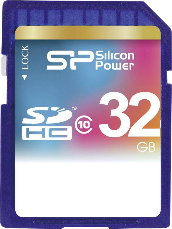 Silicon Power SP032GBSDH010V10, 32GB SDHC Class 10 R/W up to 40/10 MB/s. Scheda SDHC 32 GB Class 10
