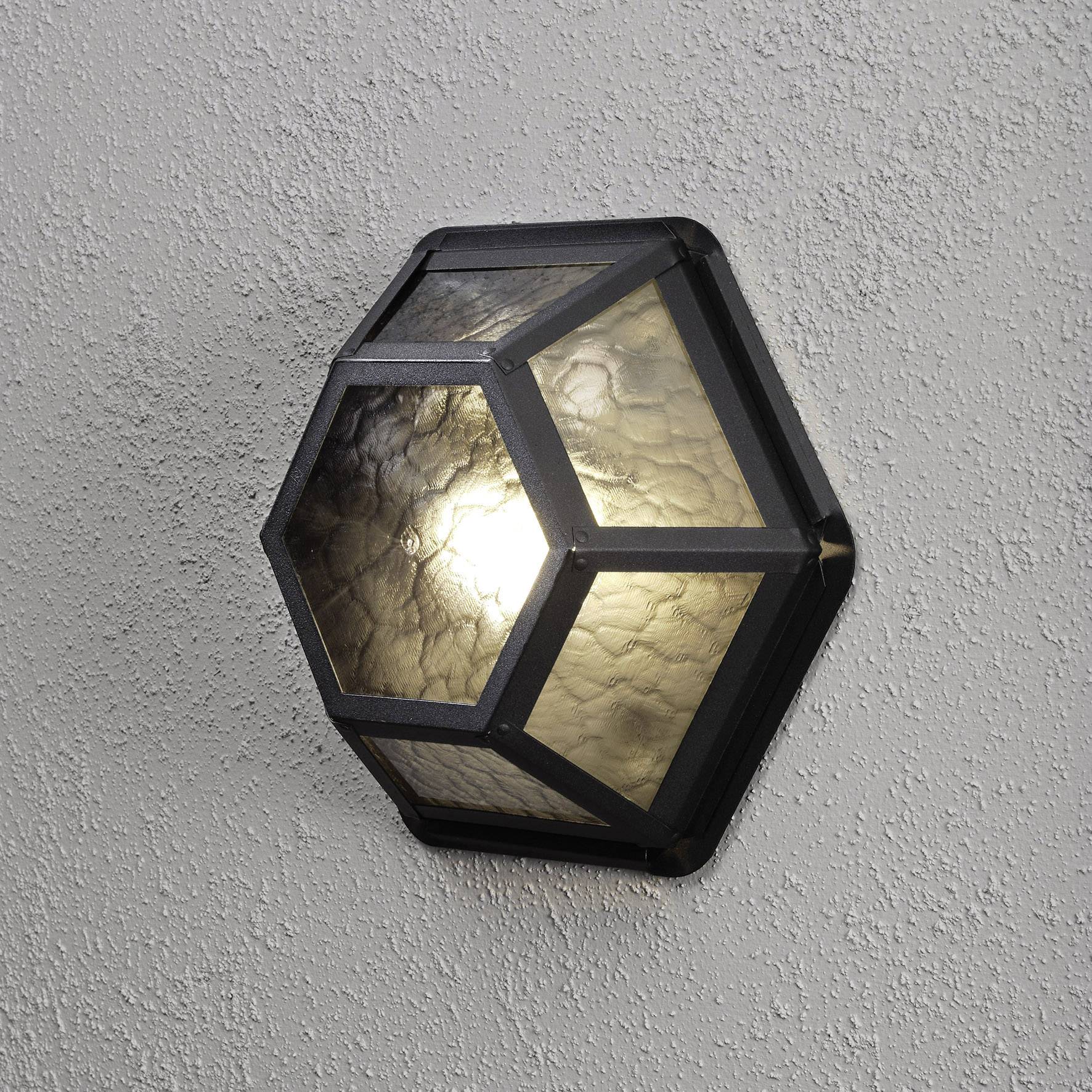 Konstsmide Castor 533-750 Lampada da parete per esterno Lampada a risparmio energetico, LED (monocolore) E27 60 W Nero