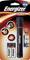 'Torcia Energizer X-Focus in confezione di cartone con 2 batterie AA. 37 lumen, durata di 53 ore, portata di 38 m.'