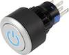 TRU COMPONENTS 1303031 LAS1-AWY-11T/B/12V/P Pulsante 250 V/AC 3 A 1x Off / (On) Momentaneo Blu IP65 1 pz.