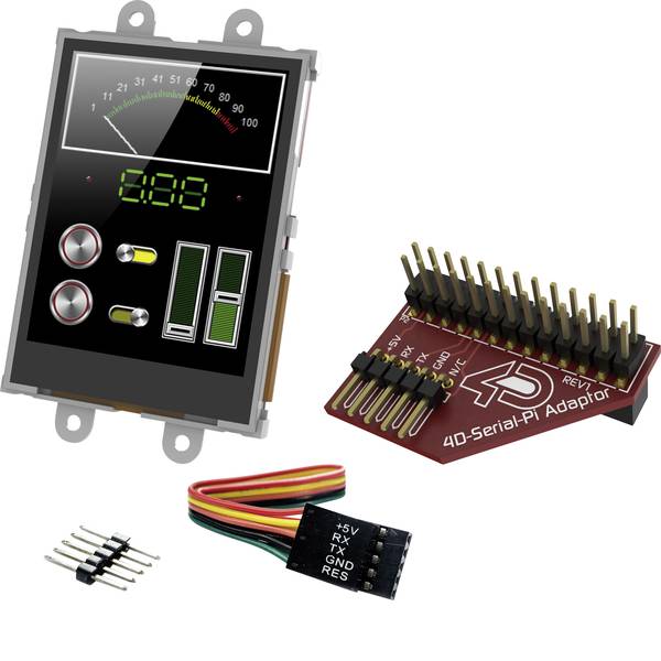 Kit e schede microcontroller MCU - 4D Systems Scheda di sviluppo uLCD-24PTU-Pi - Kit e schede microcontroller MCU - 4D Systems Scheda di sviluppo uLCD-24PTU-Pi -